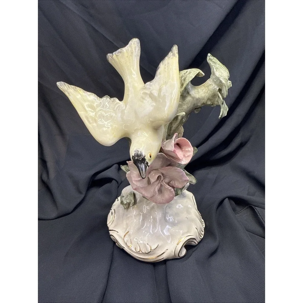 Vintage 1940s Signed Cordey 6023 Porcelain Bird Figurine‎ 9